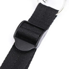 Domini Toy Black Under-Bed Restraint Set — Soft Plush Wrist & Ankle Cuffs with Belt