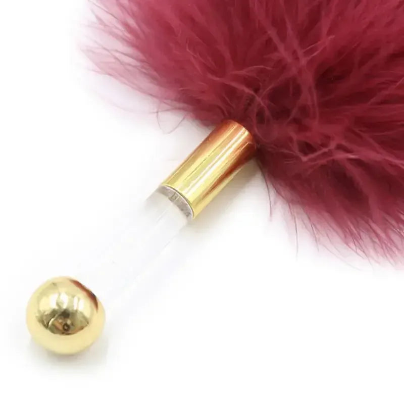 Domini Toy Burgundy Feather Tickler