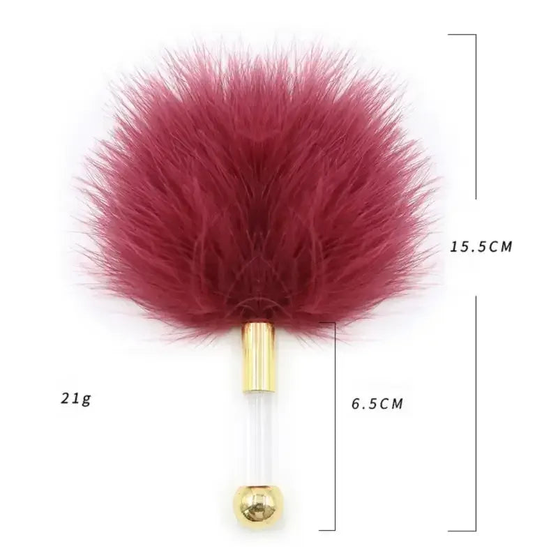 Domini Toy Burgundy Feather Tickler
