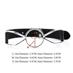 Domini Toy Butterfly Ring Gag - Adjustable Black Leather BDSM Gag for Couples