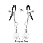 Domini Toy Crystal Glass Bead Nipple Clamps