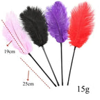 Domini Toy Feather Tickler — Soft Ostrich Feather Teaser for Couples Foreplay & BDSM