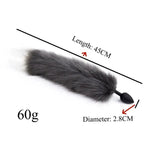 Domini Toy Fluffy Faux Fur Animal Anal Tail Plug