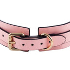 Domini Toy Glow-in-the-Dark BDSM Collar Leash Set with Gold Chain