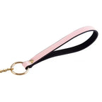 Domini Toy Glow-in-the-Dark BDSM Collar Leash Set with Gold Chain