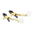 Domini Toy Gold Crystal Glass Bead Nipple Clamps