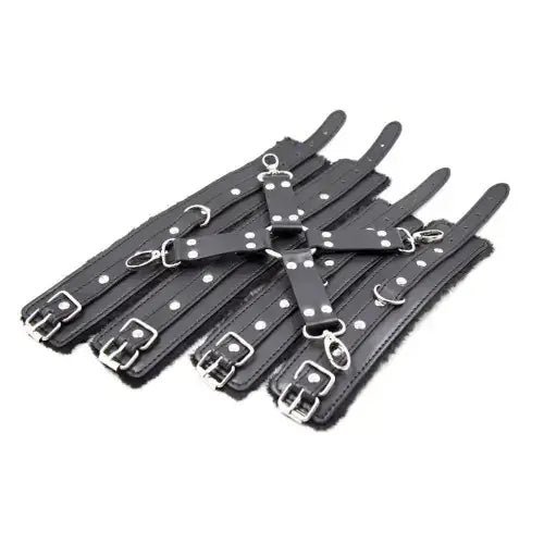 Domini Toy Hogtie Kit – Adjustable Faux‑Fur Lined Restraints for Couples