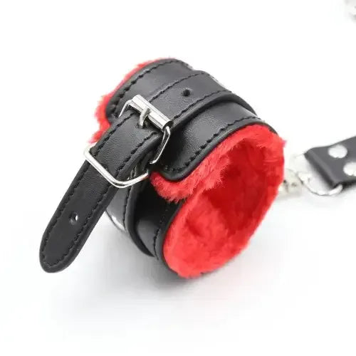 Domini Toy Hogtie Kit – Adjustable Faux‑Fur Lined Restraints for Couples