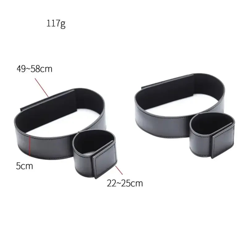 Domini Toy Locking Hogtie Cuff Set – Adjustable Rigid Cuffs for Wrists & Thighs