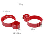 Domini Toy Locking Hogtie Cuff Set – Adjustable Rigid Cuffs for Wrists & Thighs