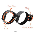 Domini Toy Locking Hogtie Cuff Set – Adjustable Rigid Cuffs for Wrists & Thighs