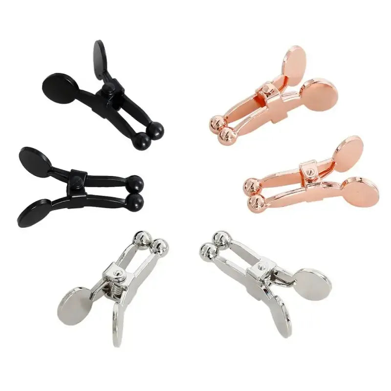 Domini Toy Metal Nipple Clamps — Adjustable BDSM Clit & Nipple Clips
