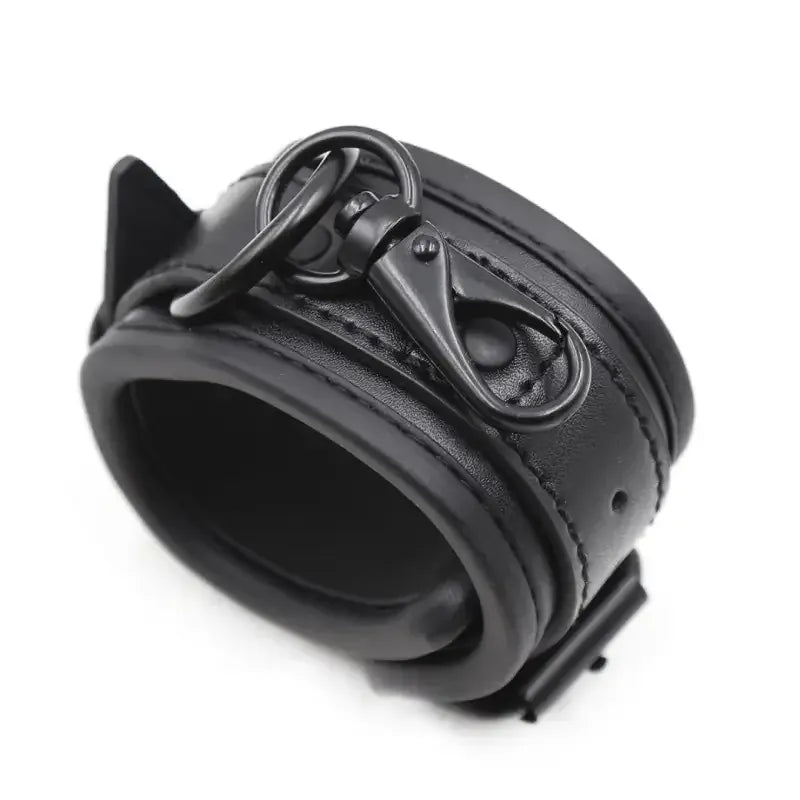 Domini Toy Padded Sponge Handcuffs — Soft Faux Leather Couples Restraints