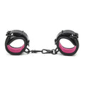 Domini Toy Pink Padded Sponge Handcuffs — Soft Faux Leather Couples Restraints