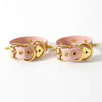 Domini Toy Premium Adjustable Bondage Cuff Set with Heart Accents for Secure Play