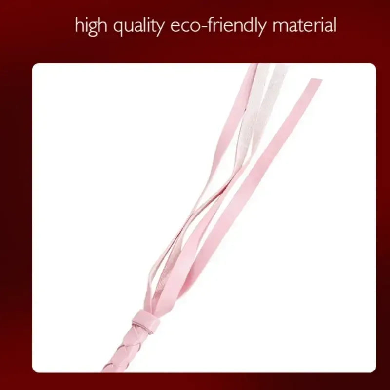 Domini Toy Premium Braided Leather Whip for Adult BDSM & Couples Play