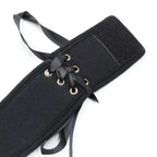 Domini Toy Red Dragon Phoenix Brocade Posture Collar with Chain - BDSM Neck Collar