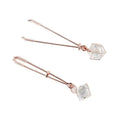 Domini Toy Rose gold Rose Gold Long Nipple Clamps with Hollow Crystal Charms