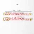 Domini Toy Rose-Studded Spike Cuffs — Adjustable Faux Leather Wrist & Ankle Restraints