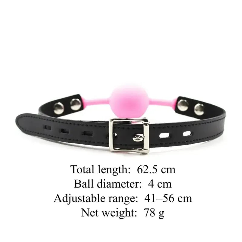 Domini Toy Silicone Ball Gag — Adjustable Phthalate-Free Ball Gags