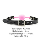 Domini Toy Silicone Ball Gag — Adjustable Phthalate-Free Ball Gags