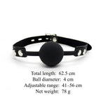 Domini Toy Silicone Ball Gag — Adjustable Phthalate-Free Ball Gags