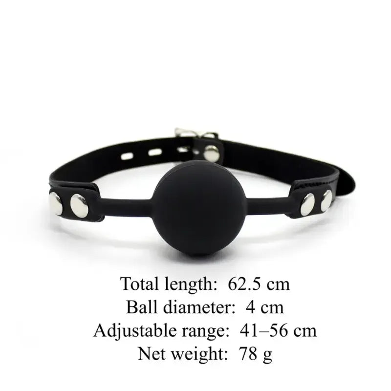 Domini Toy Silicone Ball Gag — Adjustable Phthalate-Free Ball Gags
