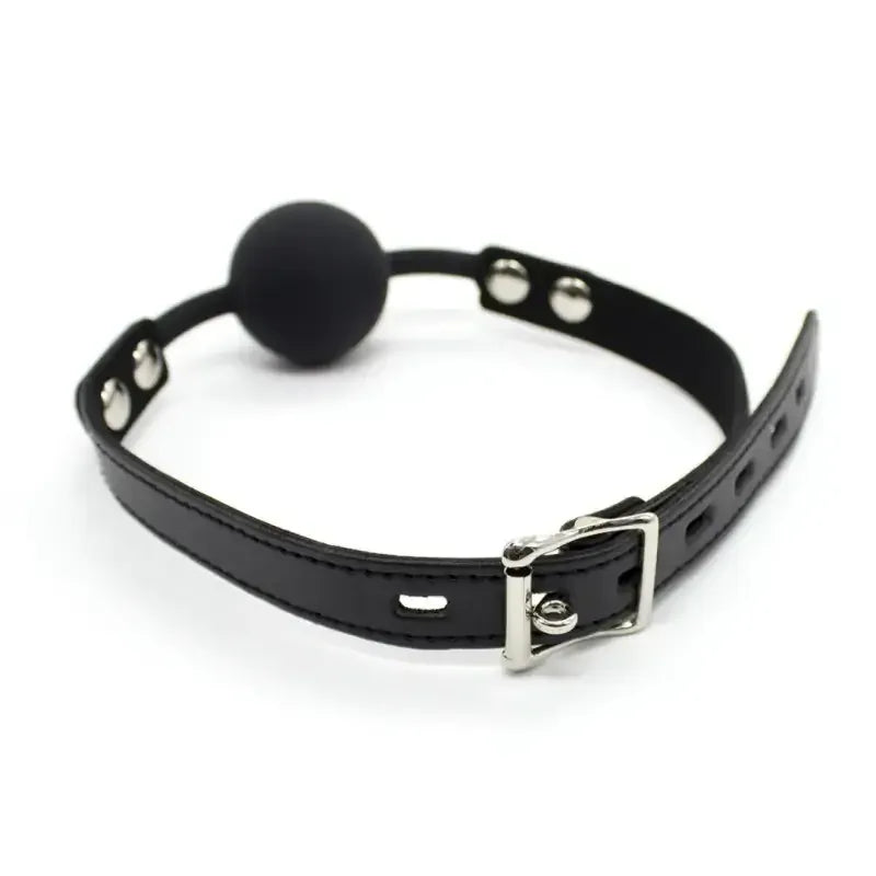 Domini Toy Silicone Ball Gag — Adjustable Phthalate-Free Ball Gags