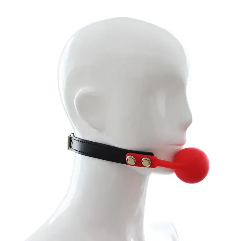 Domini Toy Silicone Ball Gag — Adjustable Phthalate-Free Ball Gags