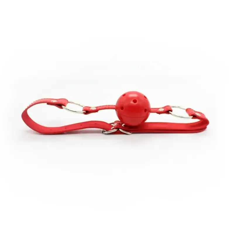 Domini Toy Silicone Ball Gag with Adjustable PU Leather Strap