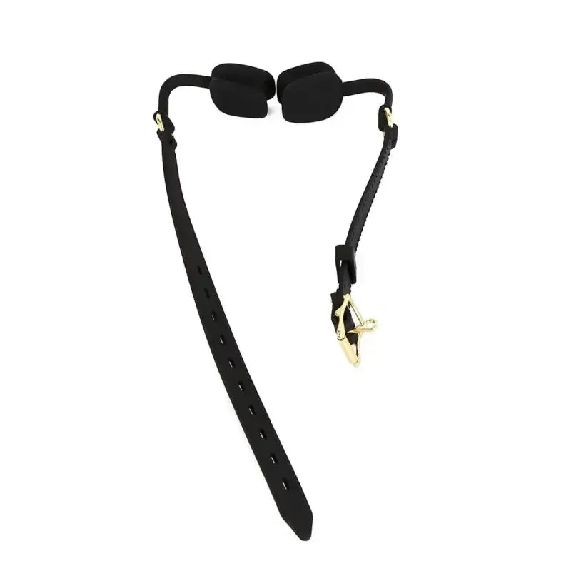 Domini Toy Silicone Open-Mouth Gag — Adjustable Tongue Spreader for BDSM Roleplay