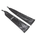 Dominitoy 50cm Long PU Fetish Gloves — Shiny Thumb-Loop Opera Gloves for Roleplay