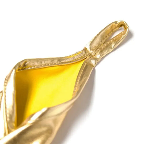 Dominitoy 50cm Long PU Fetish Gloves — Shiny Thumb-Loop Opera Gloves for Roleplay