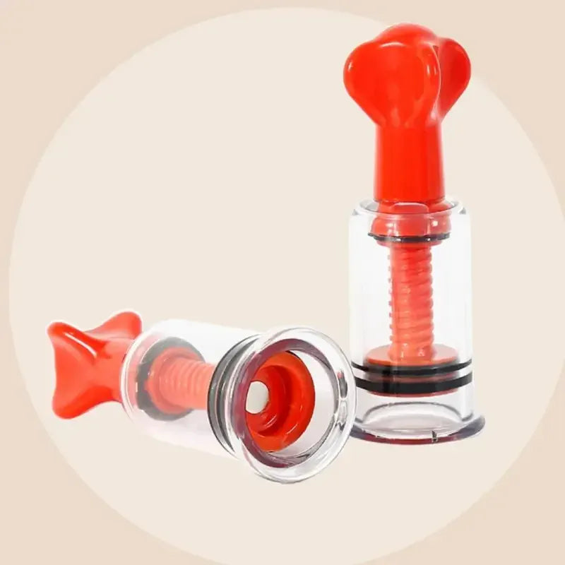 Dominitoy Adjustable Nipple Suckers Set — Clear Suction Cups