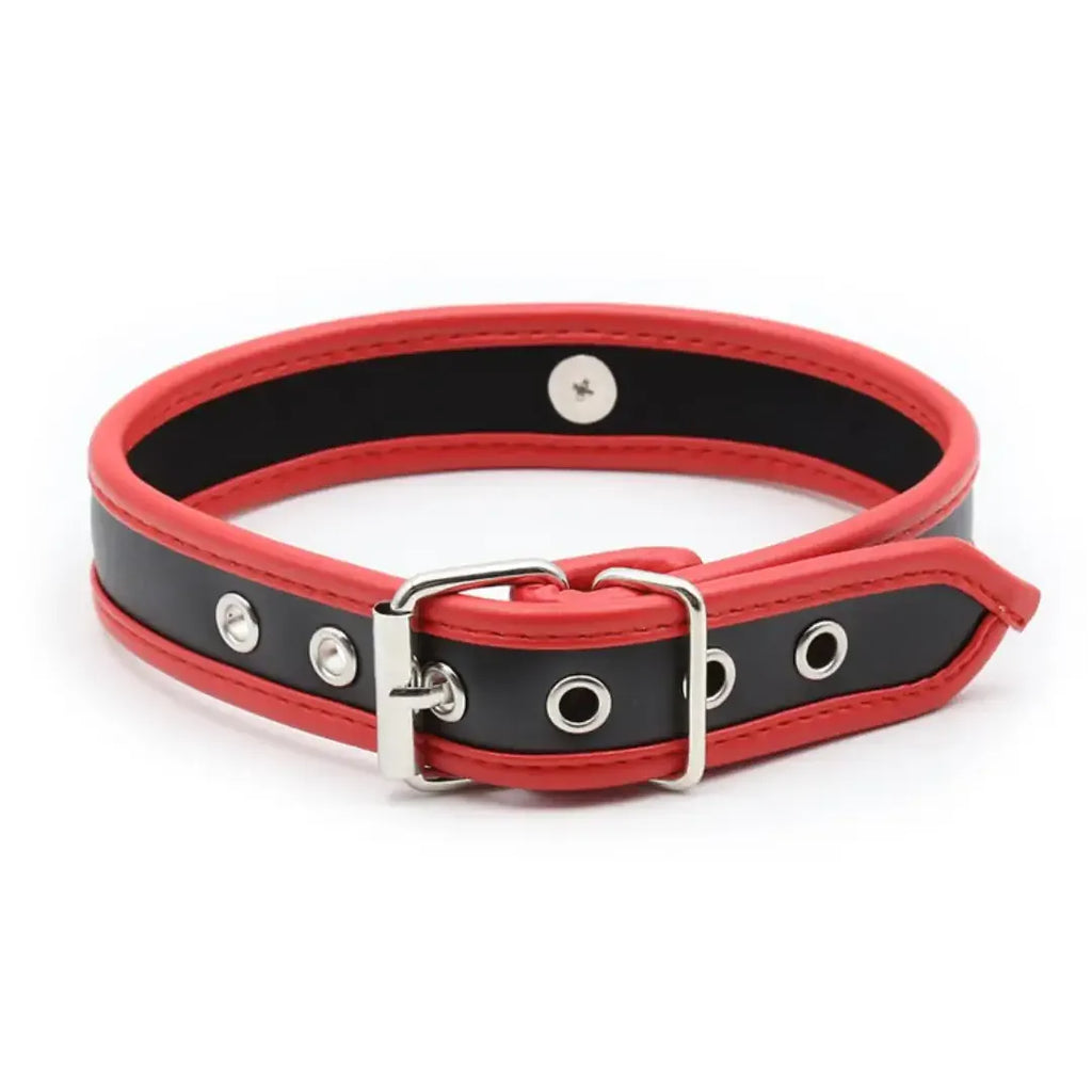 Dominitoy BDSM Collar: Adjustable Leather Restraint