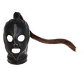Dominitoy BDSM Hood BDSM Hood with Detachable Ponytail | Open Eyes & Mouth | Dominitoy