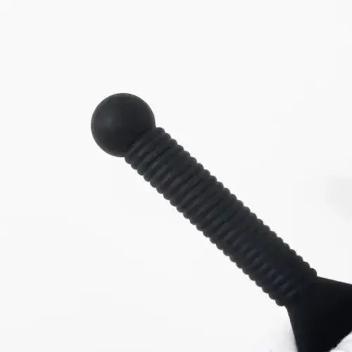 Dominitoy Black 100% Silicone Split-Head Paddle– Flexible BDSM Impact Toy