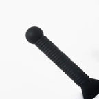 Dominitoy Black 100% Silicone Split-Head Paddle– Flexible BDSM Impact Toy
