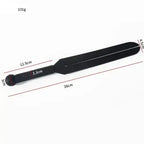 Dominitoy Black 100% Silicone Split-Head Paddle– Flexible BDSM Impact Toy