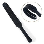 Dominitoy Black 100% Silicone Split-Head Paddle– Flexible BDSM Impact Toy
