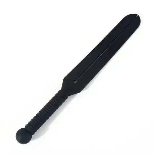 Dominitoy Black 100% Silicone Split-Head Paddle– Flexible BDSM Impact Toy