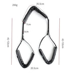 Dominitoy Black Adjustable Leather Leg Spreader Restraints - Premium BDSM Thigh Cuffs for Couples