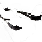 Dominitoy Black Adjustable Leather Leg Spreader Restraints - Premium BDSM Thigh Cuffs for Couples