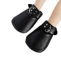 Dominitoy Black Dominitoy Leather Paw Mitt Restraints - BDSM Pet Play Bondage Gear