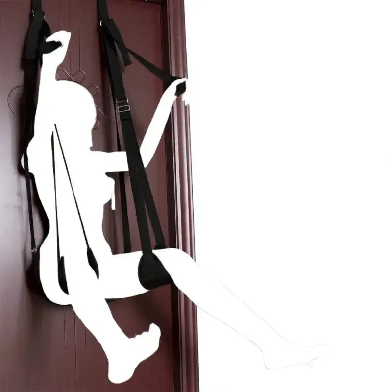 Dominitoy Black Door Bondage Swing for Couples