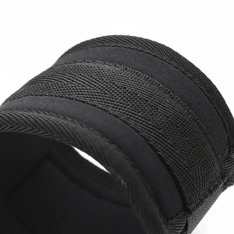 Dominitoy Black Hogtie Kit — Adjustable Padded Collar & Cuffs Set for Comfortable Bondage