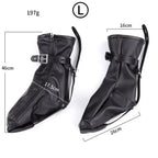 Dominitoy Black Leather Foot Restraint Boots - Lockable BDSM Bondage Gear M/L