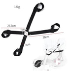 Dominitoy Black Nylon Wrist & Ankle Bindings Hogtie Kit