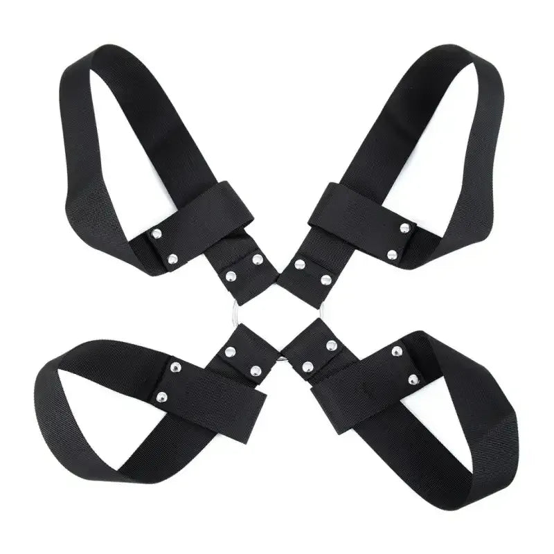 Dominitoy Black Nylon Wrist & Ankle Bindings Hogtie Kit