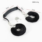 Dominitoy Black Plush Handcuffs: Soft, Secure & Playful Restraints for Couples